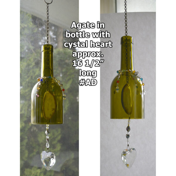 Agate Wine Bottle Wind Chime AD