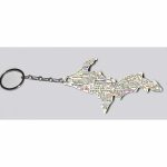 Wooden Upper Michigan Cities Keychain