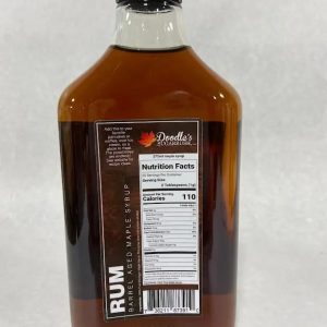 Barrel Aged Maple Syrup Rum Ingredients