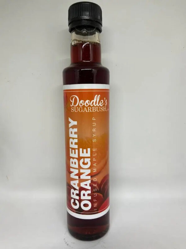 Cranberry Orange Flavor Infused Maple Syrup