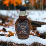 Maple Syrup Michigan Whitetail Decorative Glass Jar