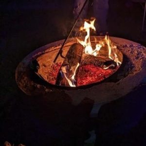 BonfireBuddy Campfire Poker Steel with Wood Handle