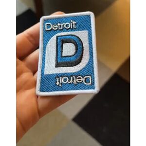 Detroit Uno Embroidered Iron-On Patch