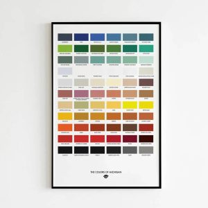The Colors of Michigan Art Print 11in. x 17in. Designs by RebeccaMich