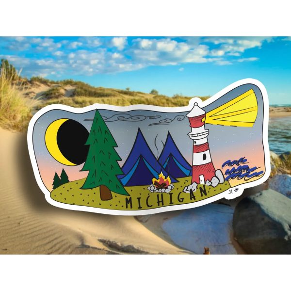 Camp Michigan Vinyl Sticker