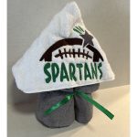 Children Embroidered Hooded Towel Spartans
