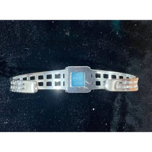 Leland Blue Geometric Cuff Bracelet back side