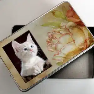 Custom Pet Memorial Storage Tin