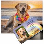 Custom Photo Puzzle Pet Memorial Storage Tin