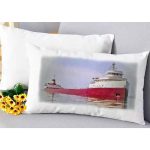 Edmund Fitzgerald Ship Lumbar Pillow