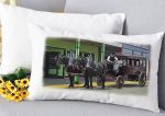 Horizontal Lumbar Pillow Mackinaw Island Horse Carriage
