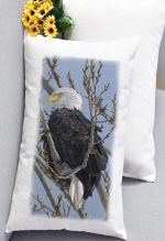 Vertical Lumbar Pillow Bald Eagle