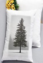 Vertical Lumbar Pillow Pine Tree