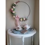 Springtime ranunculus wreath on 18 inch hoop