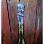 Wine Bottle Stopper in Bottle - SpectraPly Blue