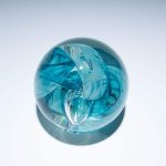 Aqua Circle of Life Paperweight