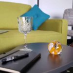 Orange-Circel-of-Life-Paperweight-Blown-Glass-Paperweight