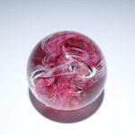 Ruby Circle of Life Paperweight