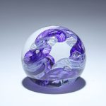Violet Circle of Life Paperweight_sideview