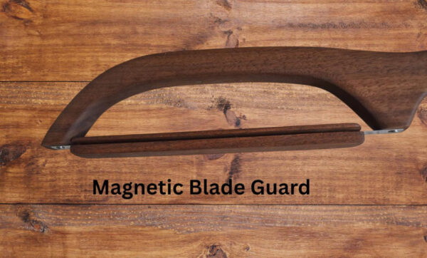 Wood Bow Bread Knife Magnetic Blade Guard