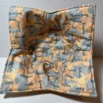 Michigan Counties Microwave Bowl Holder Cozy Hot Pad PEACH full view