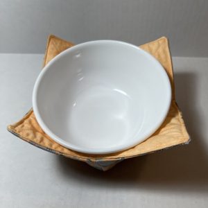 Michigan Counties Microwave Bowl Holder Cozy Hot Pad PEACH solid peach
