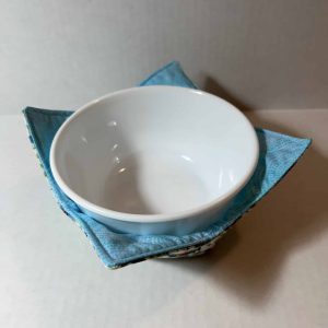 Apple Blossoms Robin Microwave Bowl Holder Cozy Hot Pad Inside