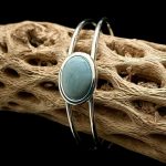 Leland Blue Double Band Cuff Bracelet - Oval 18 x 13 mm