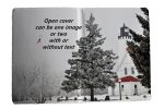 Personalized Custom Photo Journal Leather Look Hardcover Extended Image Front to Back