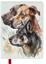 Personalized Custom Photo Journal Leather Look Hardcover Pet Image