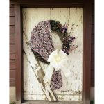 Red, White and Blue Wreath White Door