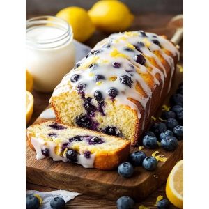 homemade blueberry lemon bread