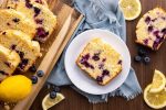 homemade blueberry lemon bread sliced
