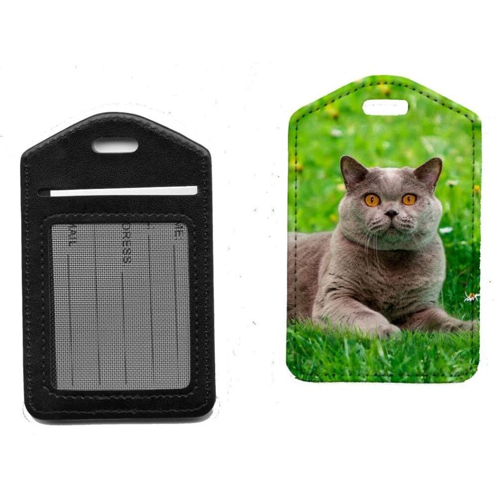 Custom Photo Luggage Tag Cat