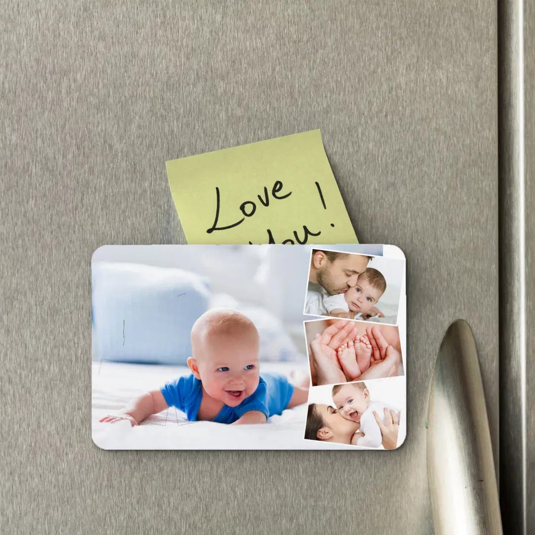 Custom Photo Metal Magnet Baby