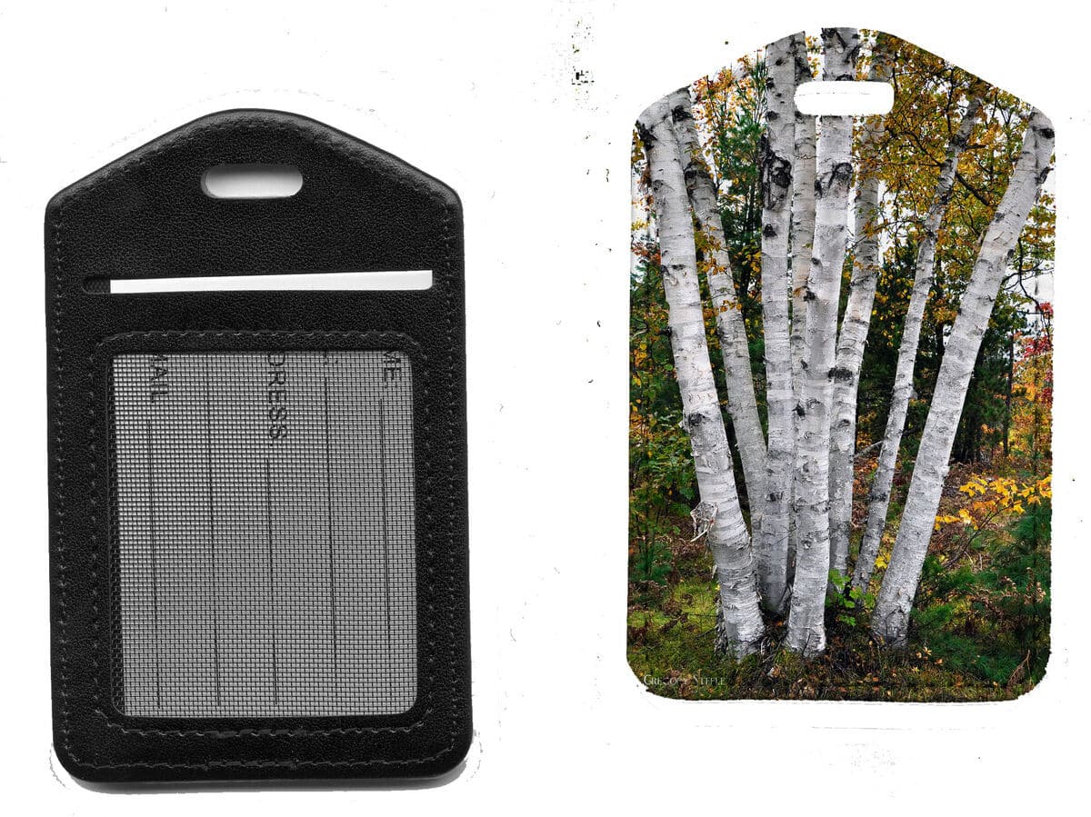 Luggage Tag Birch Trees
